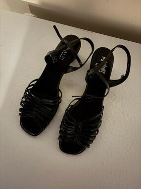 Black Strappy Women's Sandals -